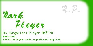 mark pleyer business card